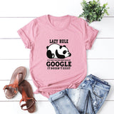 Plus Size 5XL Women T-Shirts Lazy Cartoon Panda Tshirt Summer Cotton O Neck Short Sleeve  Tee Female Casual Shirts Harajuku Tops