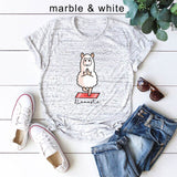 Plus Size S-5XL Funny T Shirts Casual Women Sheep Print T-shirt Cotton Cute Lamb Tees Tshirt Harajuku Cartoon Basic Female Tops