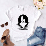 Mermaid princess Print Women tshirt Cotton Hipster Funny t-shirt Gift Lady Yong Girl Top Tee Drop Ship ZY-461