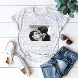 Plus Size S-5XL New Mask Print 100%Cotton T Shirt Women Shirts O Neck Short Sleeve Tees Summer T-Shirt Pink Tops TShirt Women