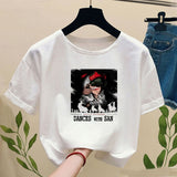 Princess Mononoke T-shirt with Print Ghibli Studio Tshirt Women Casual Short Sleeve Tee Shirt Harajuku T-shirts