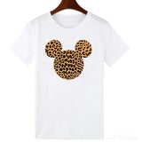 ZOGANKIN Cartoon Print Women T Shirt Summer Casual Short Sleeve O Neck T-shirt Ladies White TShirt Tops Cute Tees Shirt
