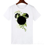 ZOGANKIN Cartoon Print Women T Shirt Summer Casual Short Sleeve O Neck T-shirt Ladies White TShirt Tops Cute Tees Shirt