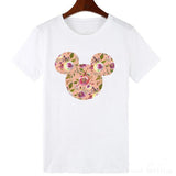ZOGANKIN Cartoon Print Women T Shirt Summer Casual Short Sleeve O Neck T-shirt Ladies White TShirt Tops Cute Tees Shirt