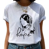 Feminist Harajuku 90s Graphic T Shirt Women Feminism Fight Like A Girl Cartoon T-shirt Girl Power Tshirt Ullzang Top Tees Female