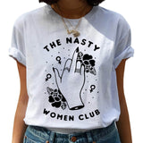 Feminist Harajuku 90s Graphic T Shirt Women Feminism Fight Like A Girl Cartoon T-shirt Girl Power Tshirt Ullzang Top Tees Female