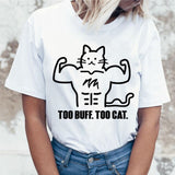 Kawaii Cat Funny Cartoon t shirt Women Harajuku Ullzang Cute T-shirt 90s Fashion Korean Style Tshirt Lovely Print Top Tee Female