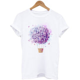 Pink T Shirt Women Short Sleeve Floral Flower Fashion Lady Top T Shirt 2020 New Summer Ladies Womens Graphic Female Tee Tshirt