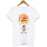 Pink T Shirt Women Short Sleeve Floral Flower Fashion Lady Top T Shirt 2020 New Summer Ladies Womens Graphic Female Tee Tshirt